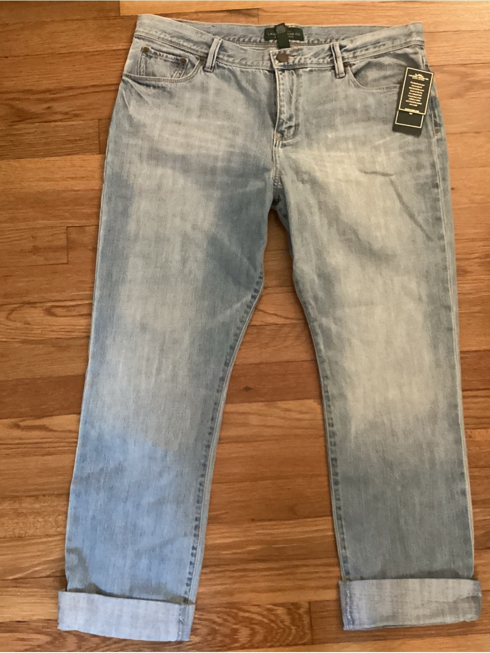 Lauren Ralph Lauren Light Wash Blue Boyfriend Jeans